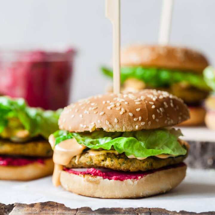 Vegan Hummus Chickpea Burgers