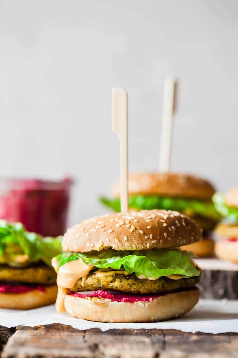 Vegan Hummus Chickpea Burgers