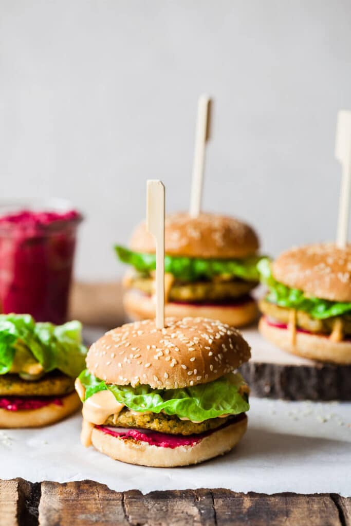 Vegan Hummus Chickpea Burgers
