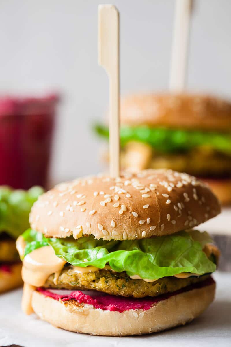 Vegan Hummus Chickpea Burgers