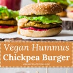 Vegan Hummus Chickpea Burgers