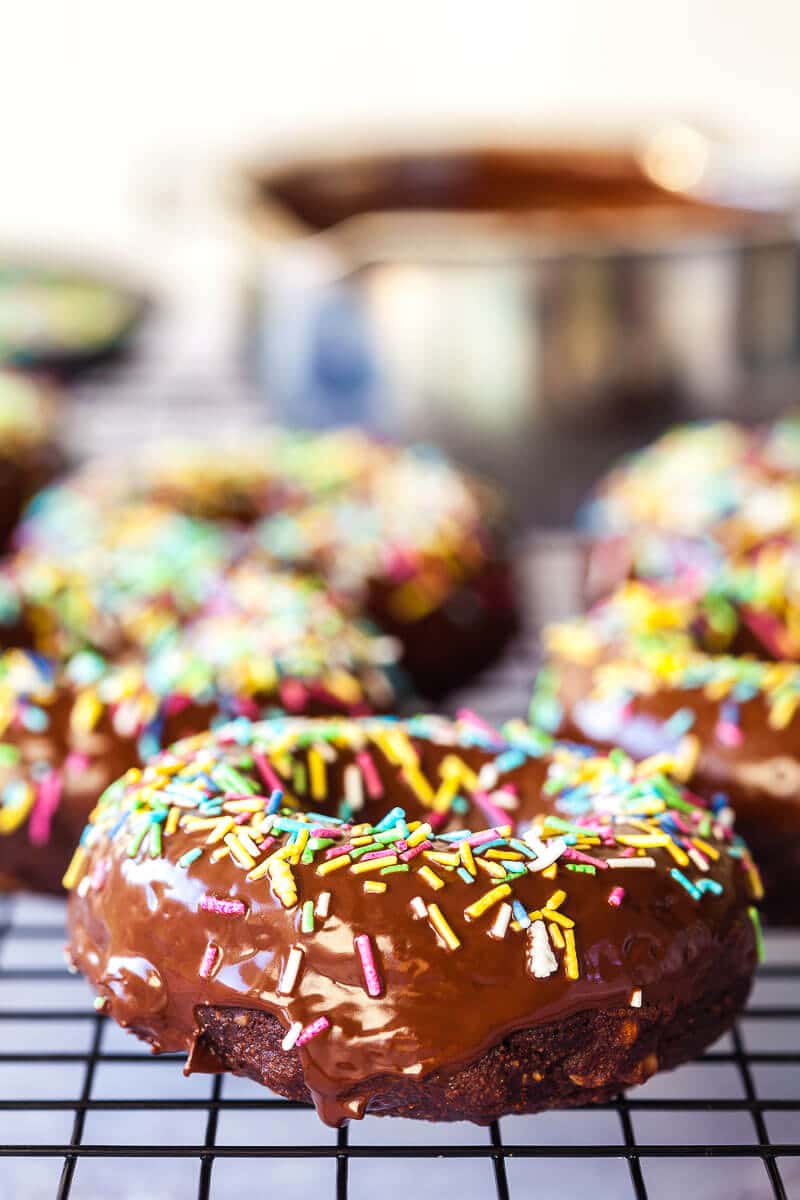 Healthy Vegan Chocolate Donuts