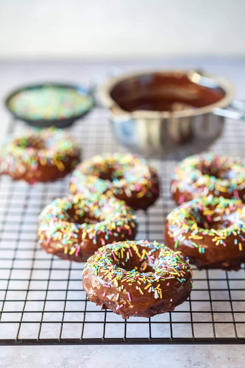 Healthy Vegan Chocolate Donuts