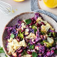 Winter Purple Cauliflower Salad