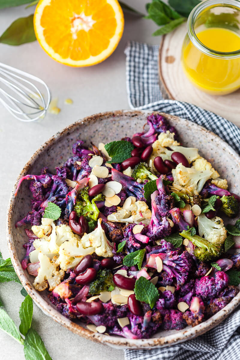 Winter Purple Cauliflower Salad