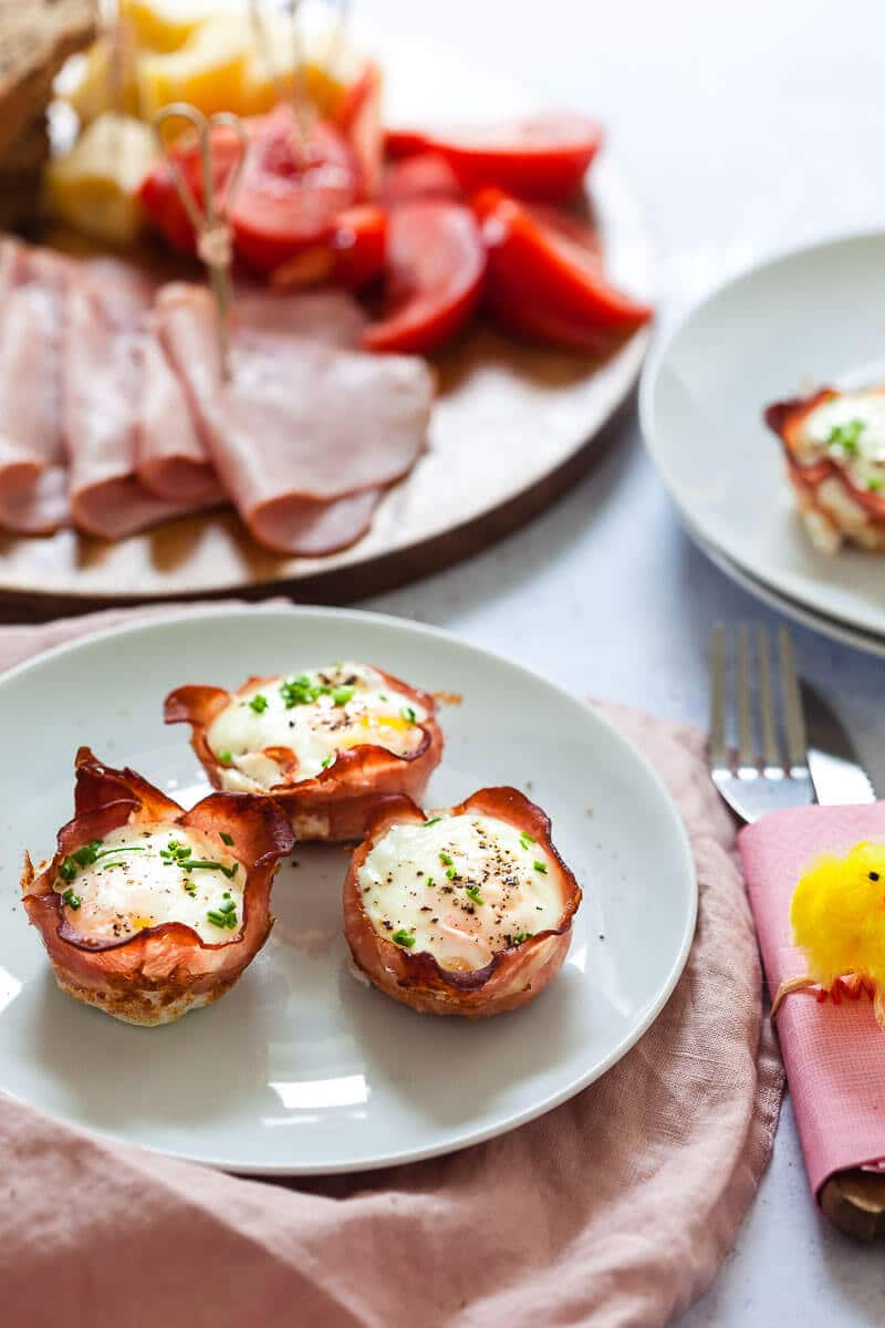 Baked Ham and Eggs Cups