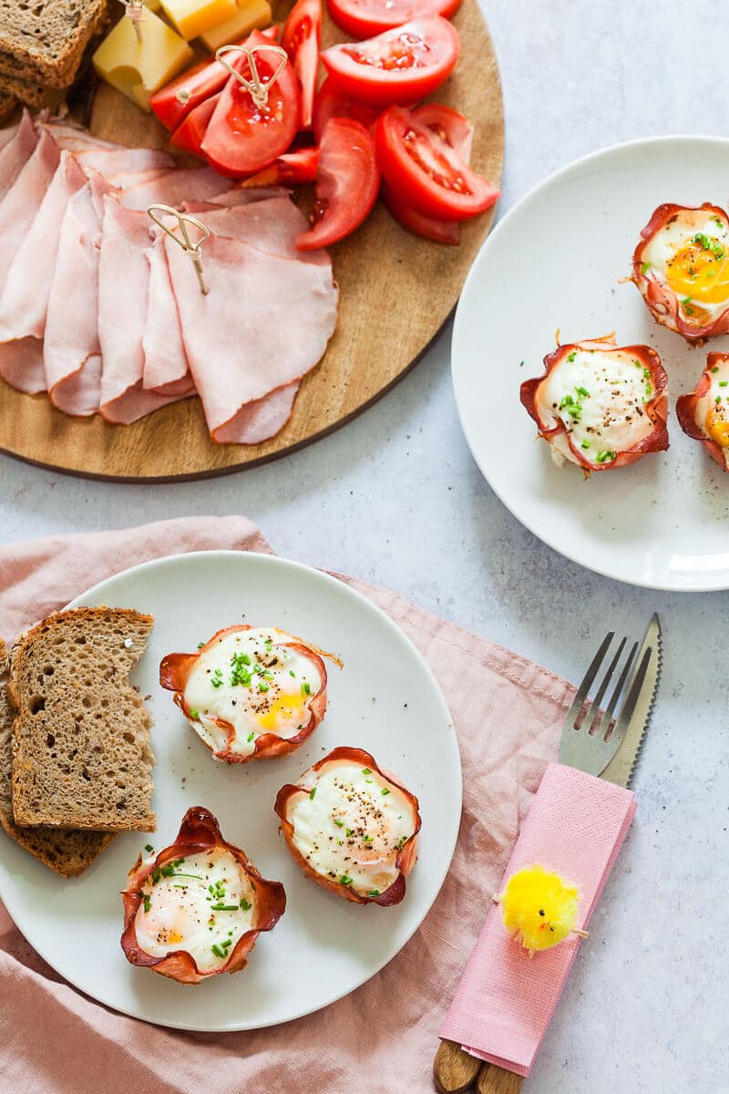 Baked Ham and Eggs Cups