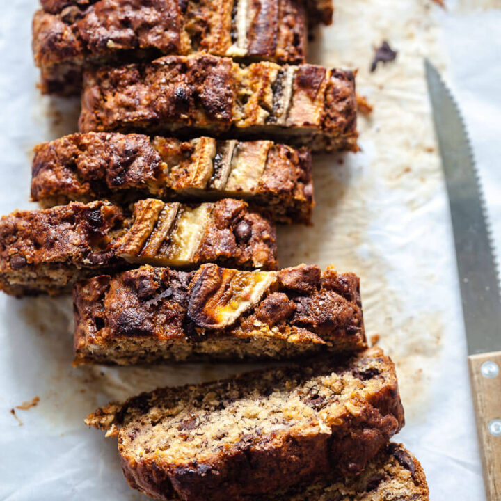 Vegan Chocolate chip banana bread