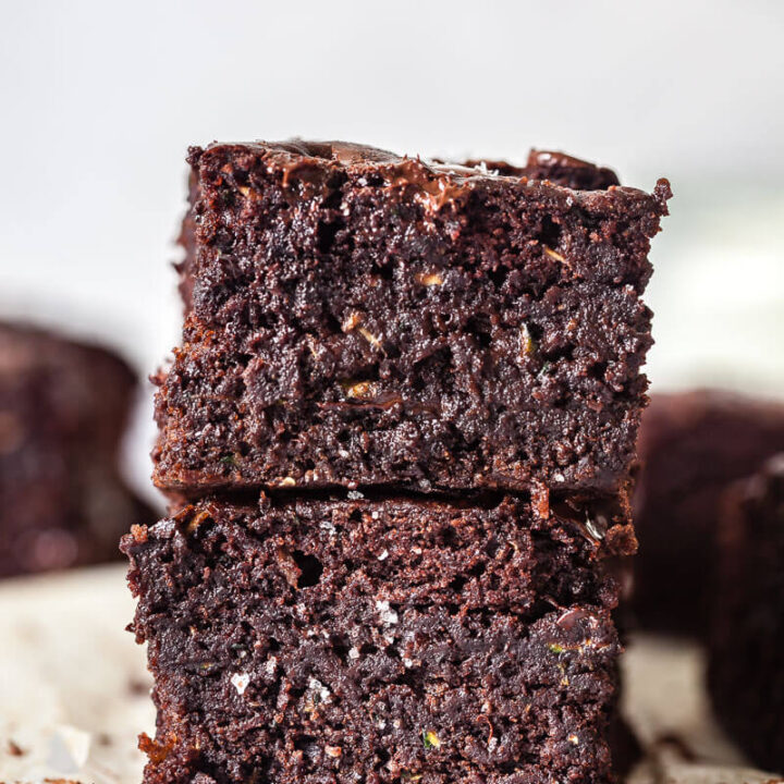 Vegan Chocolate Zucchini Brownies