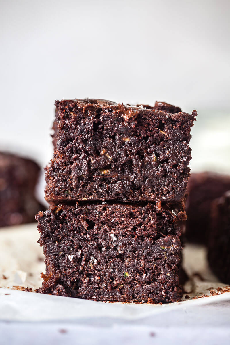 Vegan Chocolate Zucchini Brownies