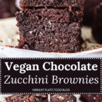 Vegan Chocolate Zucchini Brownies