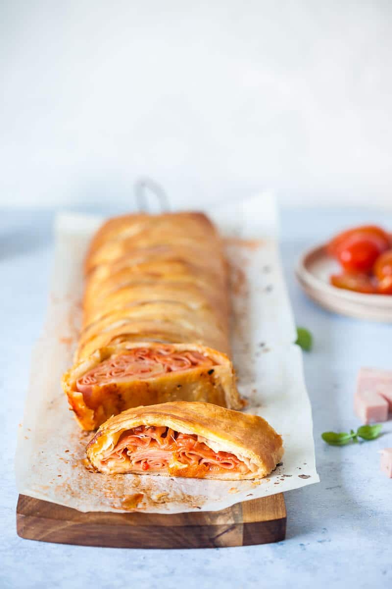 Mortadella Pizza Roll