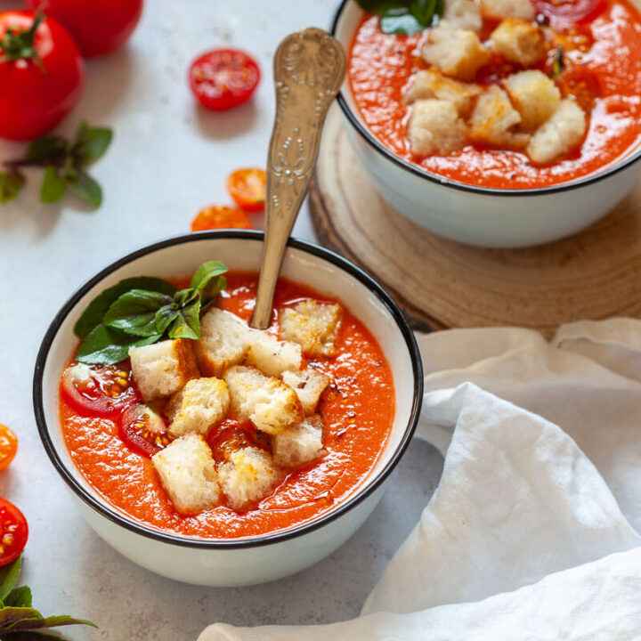 Easy Tomato Gazpacho Soup