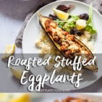 Roasted Stuffed Eggplants