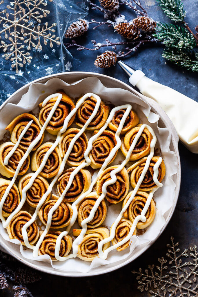 Vegan Pizza Dough Cinnamon Rolls