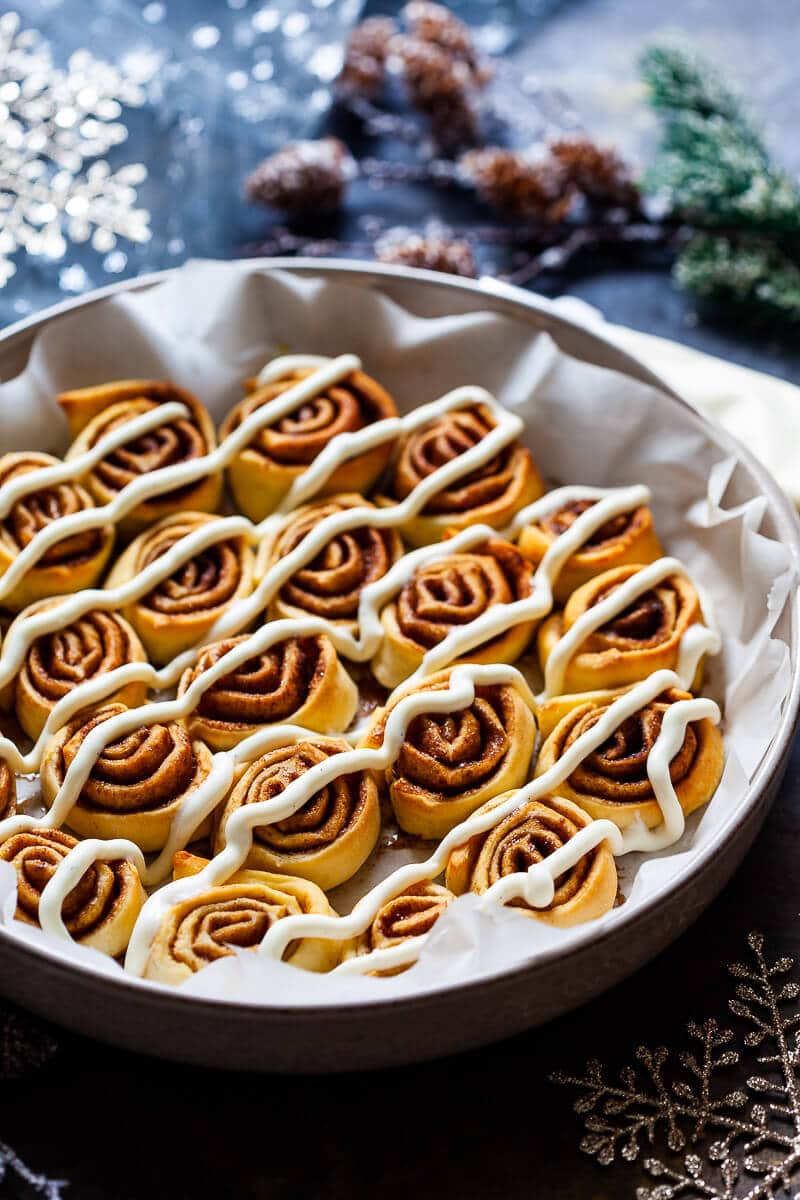 Vegan Pizza Dough Cinnamon Rolls