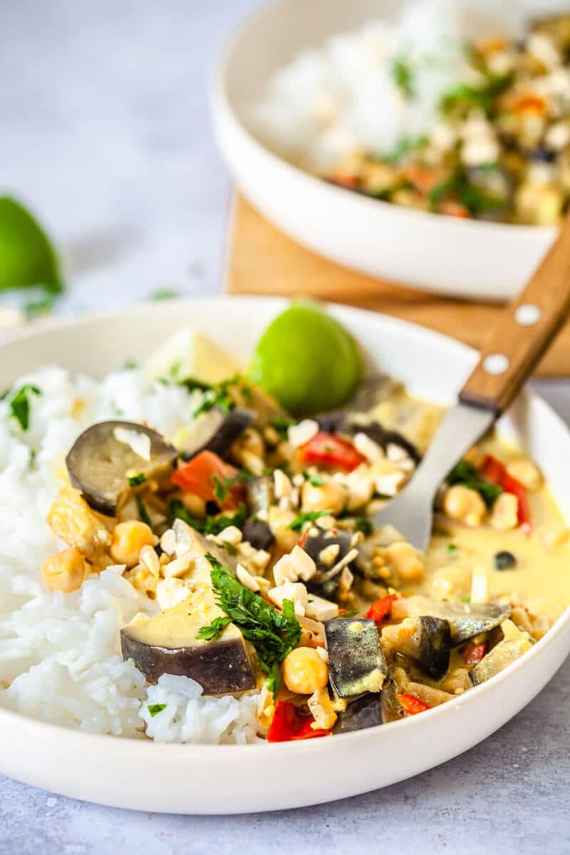 Vegan Coconut Eggplant Curry