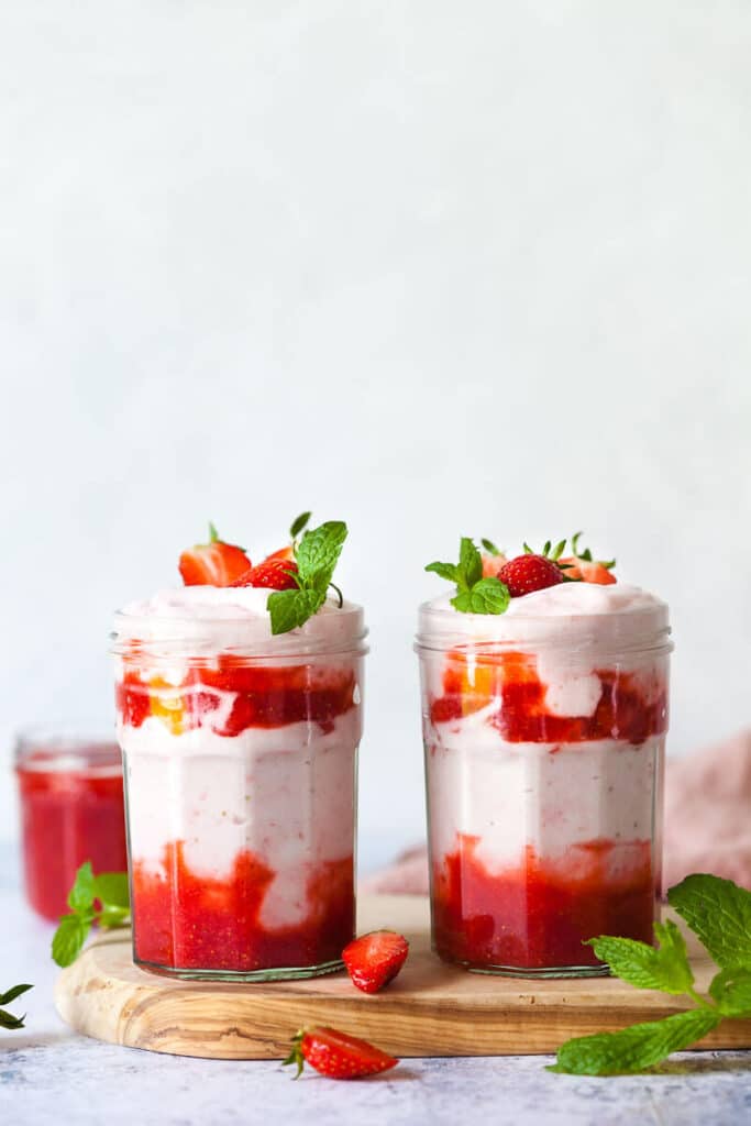 Vegan Strawberry Whipped Cream