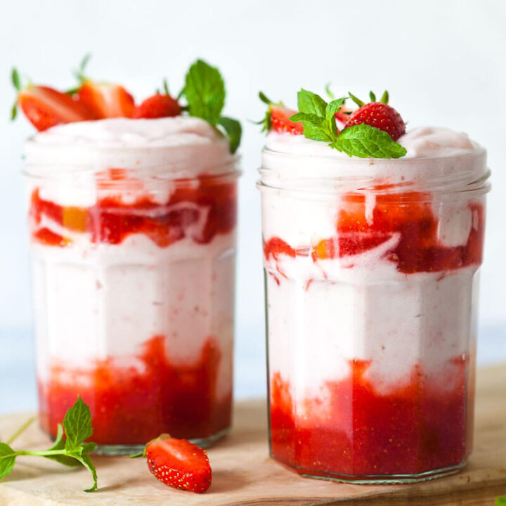 Vegan Strawberry Whipped Cream