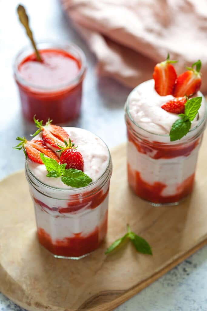 Vegan Strawberry Whipped Cream