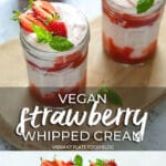 Vegan Strawberry Whipped Cream