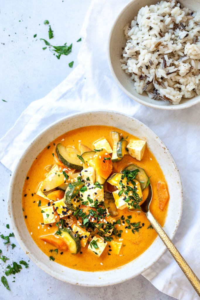 Vegan Thai Yellow Tofu Curry