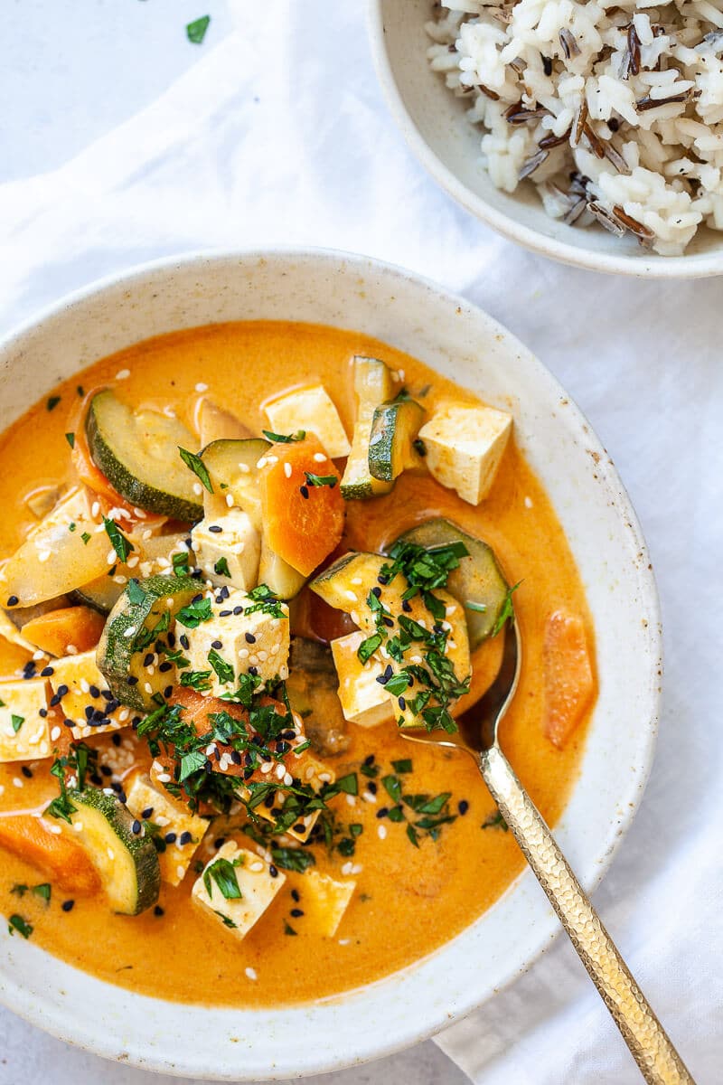 Vegan Thai Yellow Tofu Curry