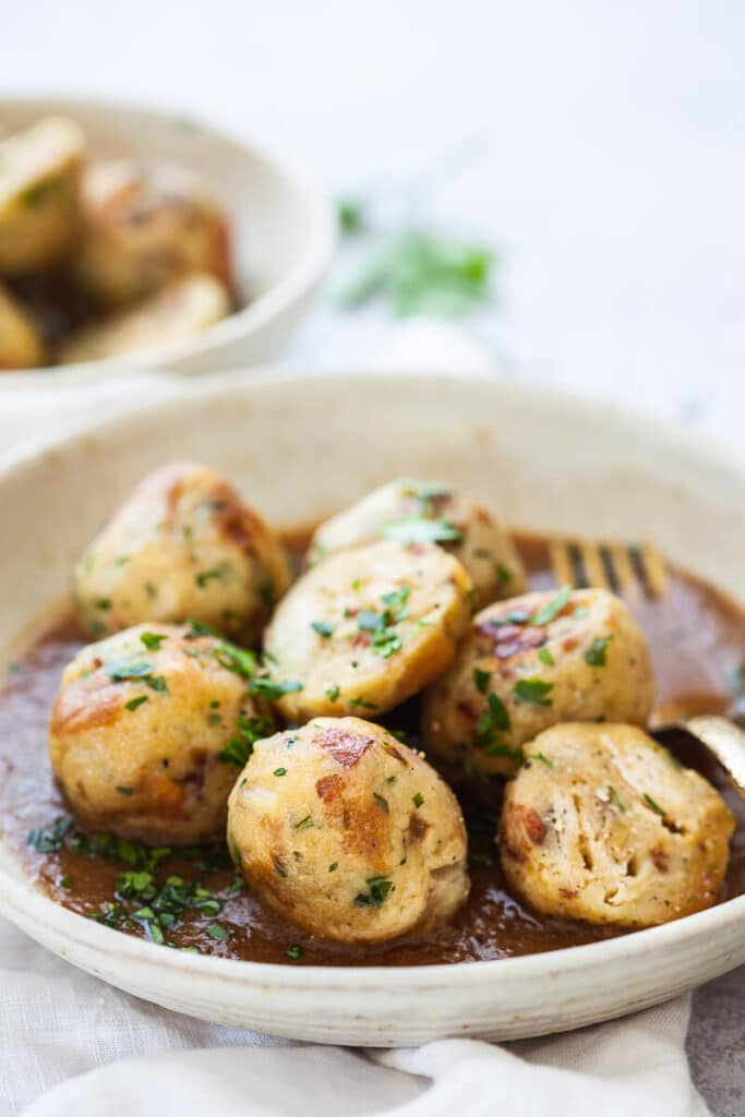 Classic Vegetarian Bread Dumplings