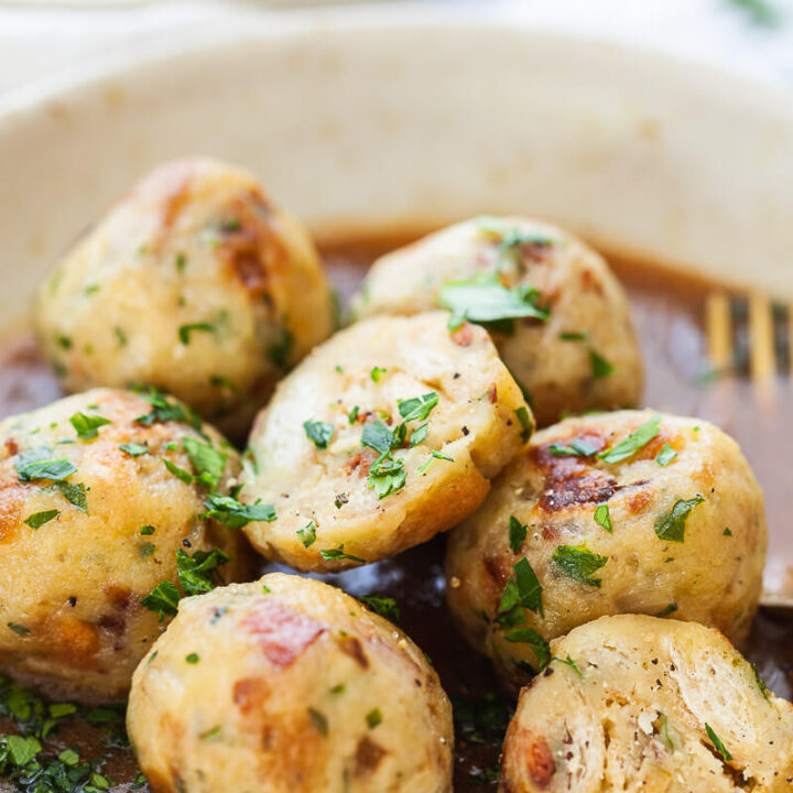 Classic Vegetarian Bread Dumplings