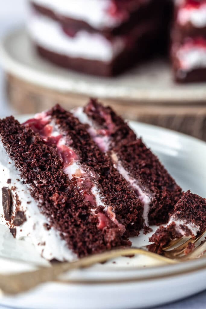 Vegan Black Forest Naked Cake