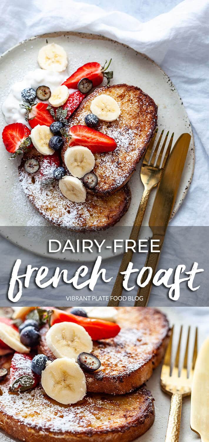 DairyFree French Toast Vibrant plate