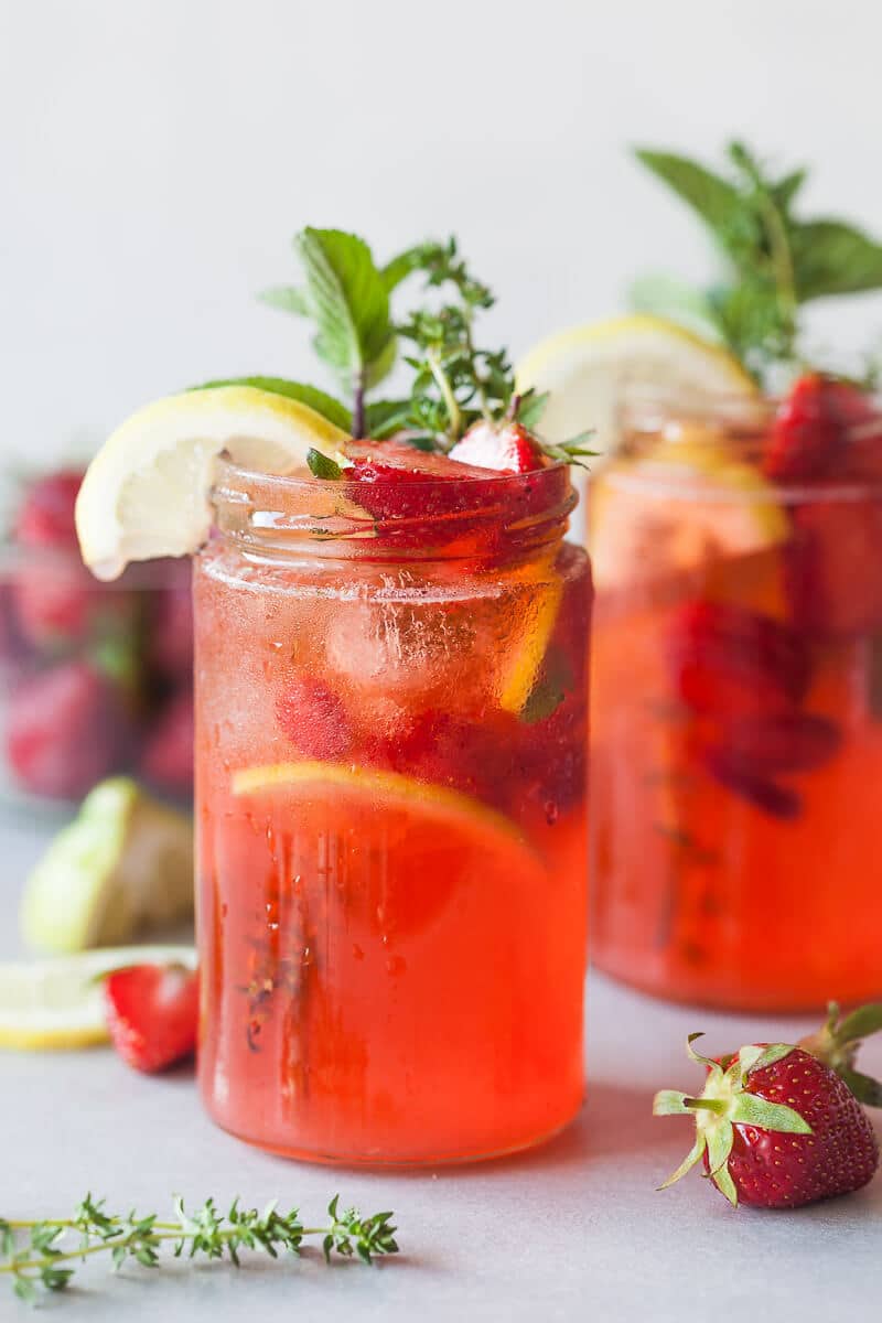 Strawberry Basil Lemonade