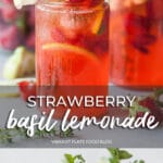 Strawberry Basil Lemonade