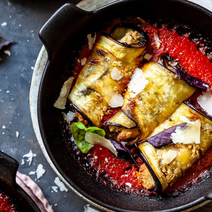 Vegan Eggplant Involtini