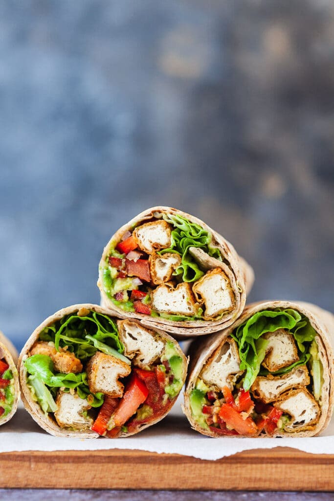 Crispy Tofu Tortilla Wraps