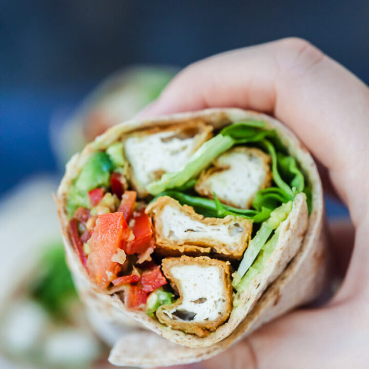 Crispy Tofu Tortilla Wraps