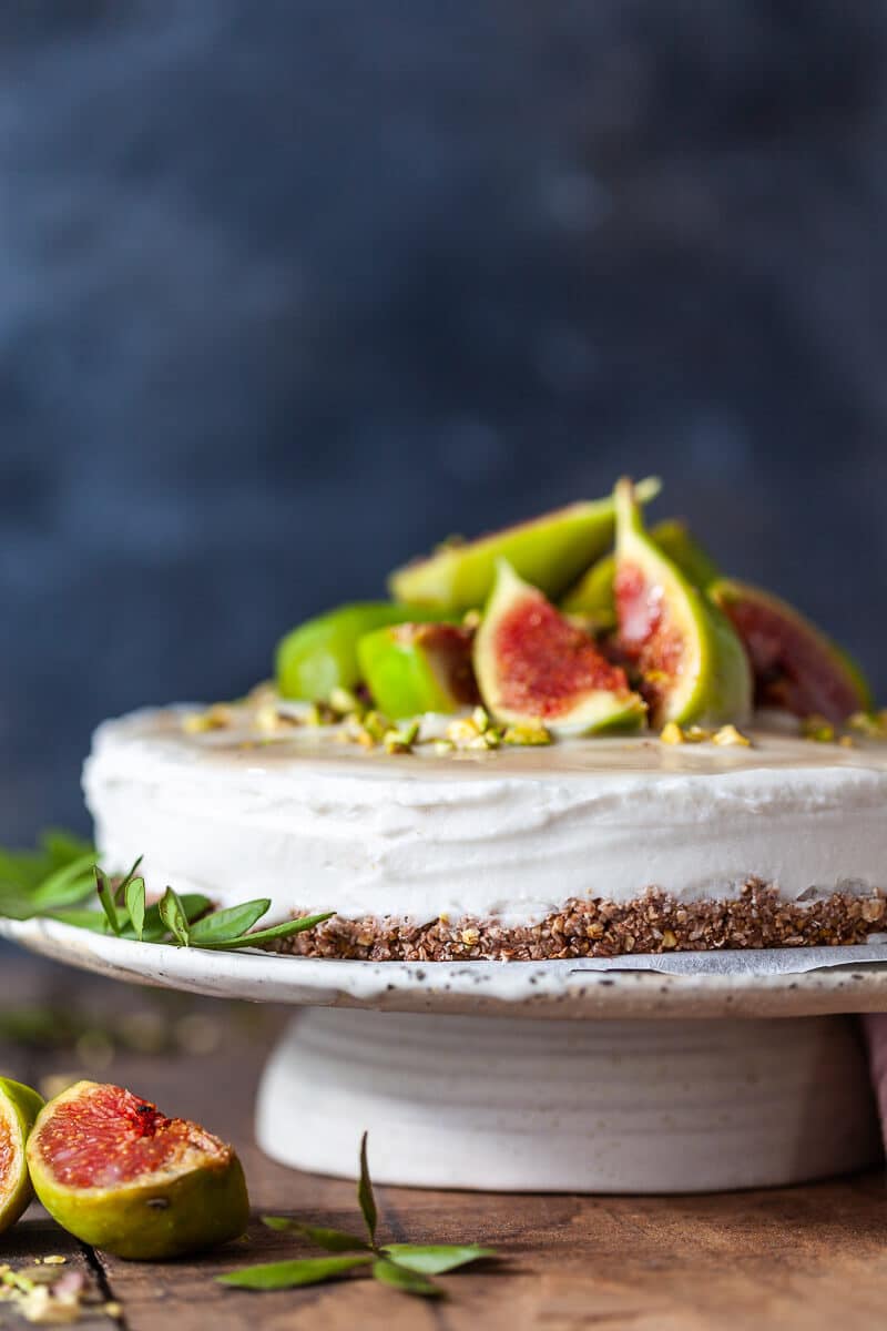 Salted Caramel Fig Vegan Cake