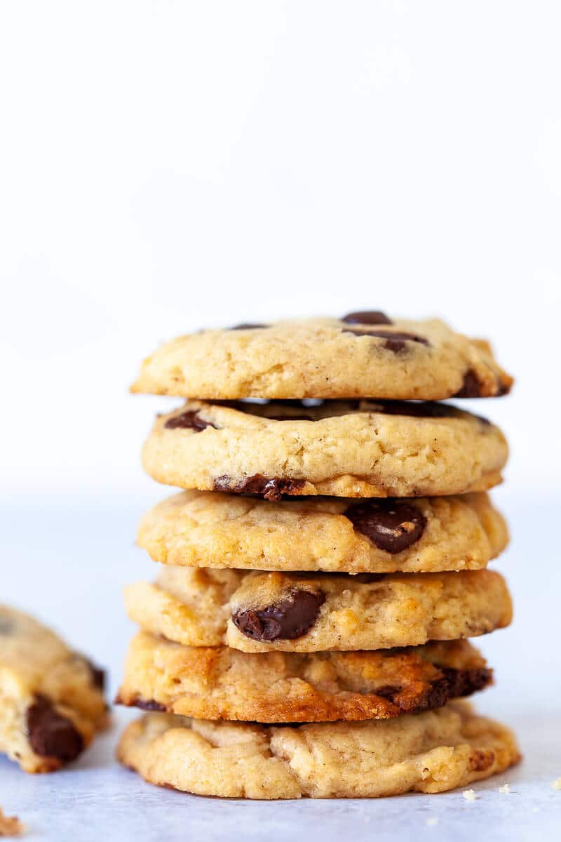 Vegan Chocolate Chip Cookies Stack