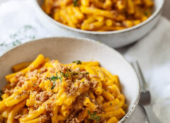 Vegan Pumpkin Mac and Cheese