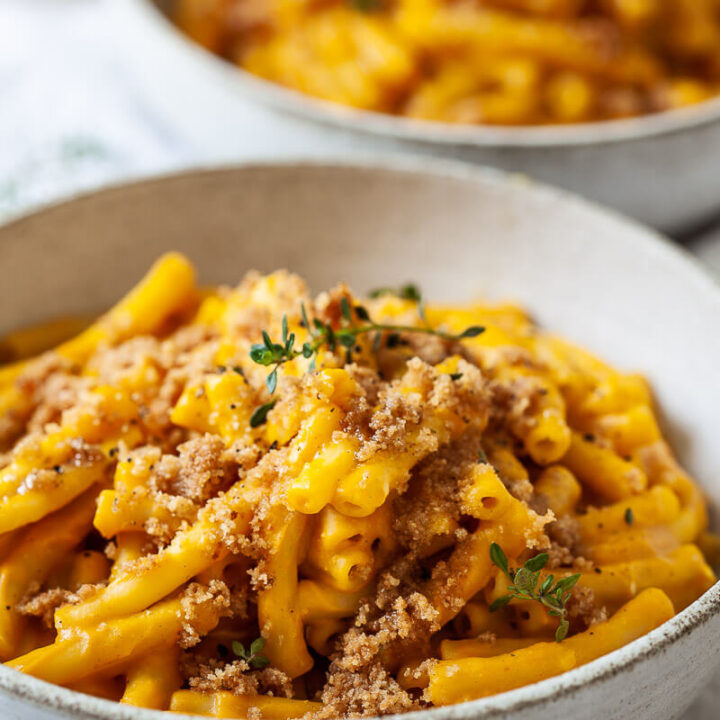 Vegan Pumpkin Mac and Cheese