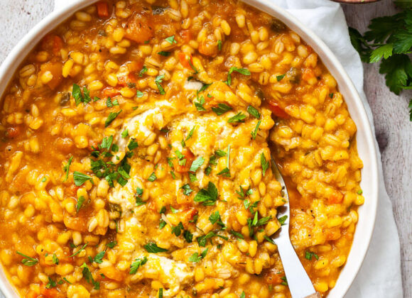 Pearl Barley and Pumpkin Risotto