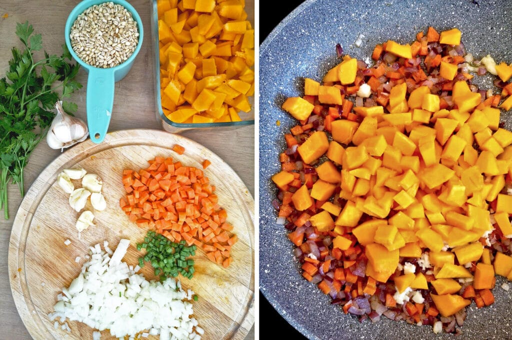 Pearl Barley and Pumpkin Risotto Ingredients