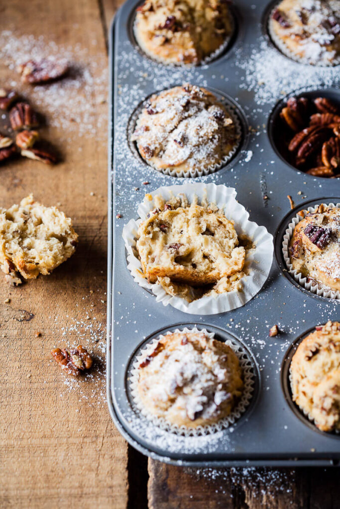 Vegan Banana Pecan Muffins
