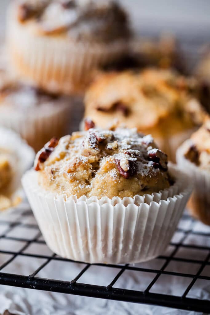 Vegan Banana Pecan Muffins