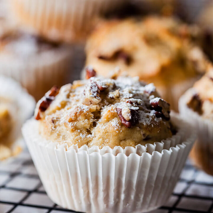 Vegan Banana Pecan Muffins