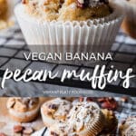 Vegan Banana Pecan Muffins