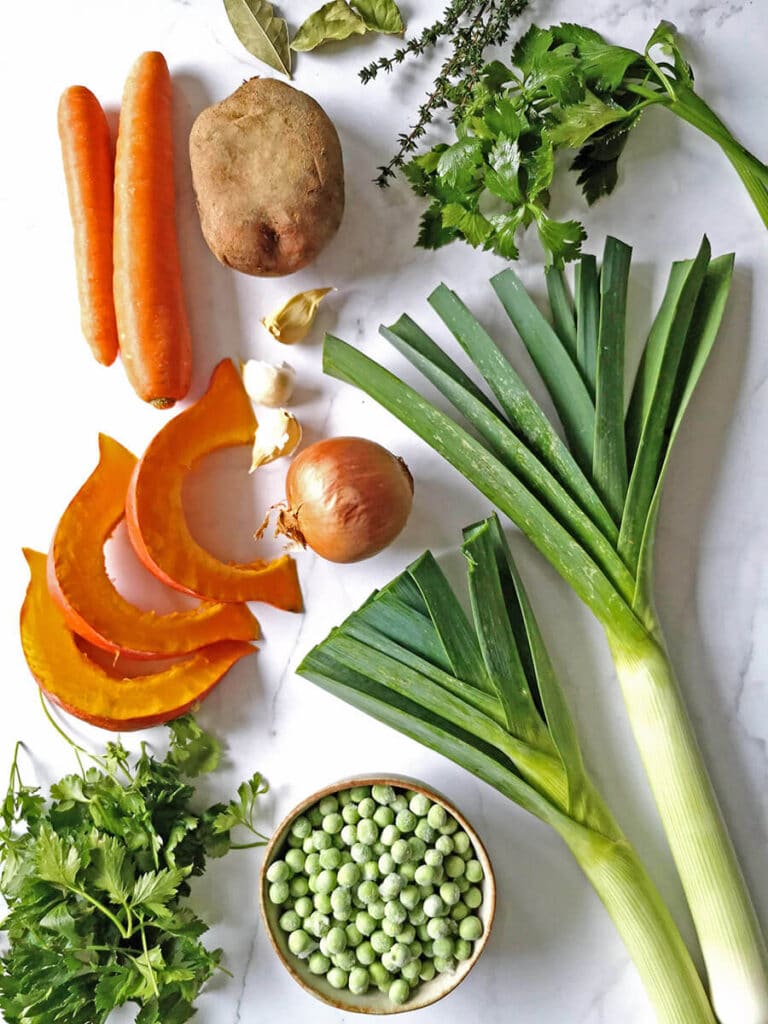 Vegetable Soup with Dumplings Ingredients