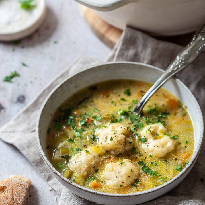 Vegetable Soup with Dumplings