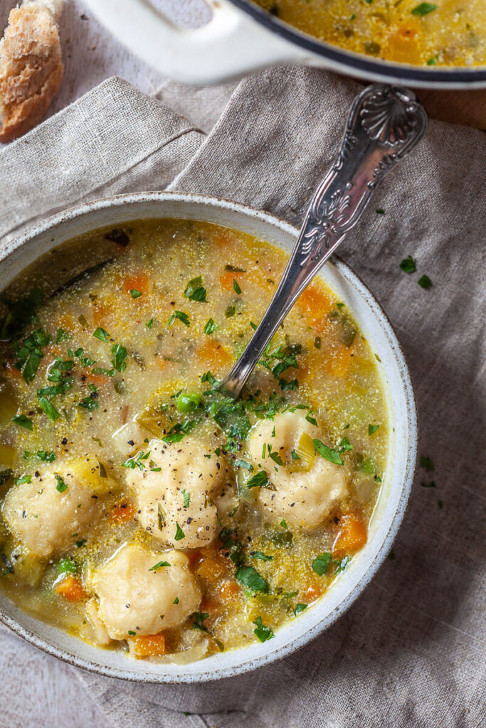 Vegetable Soup with Dumplings