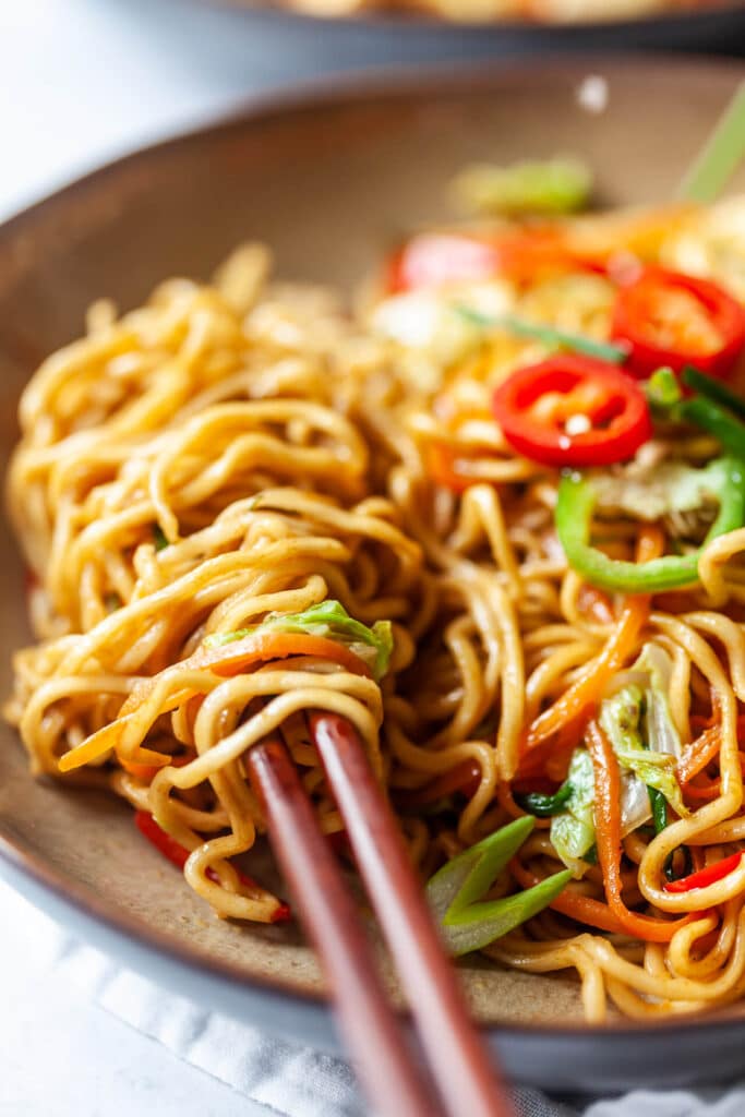 Vegan Tofu Lo Mein